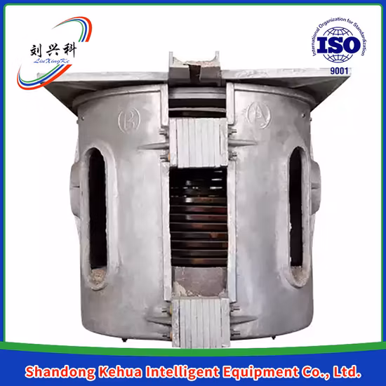 Horno de fusión eléctrico de inducción de aluminio reductor Horno de fusión de bronce con carcasa de aluminio Horno de fusión de bronce por inducción de frecuencia intermedia 1t Nuevos productos