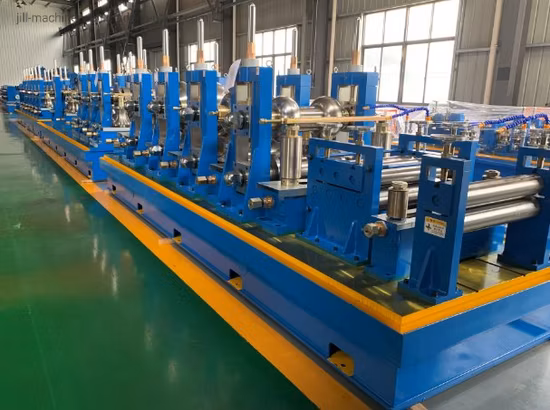 Línea de producción de tubos soldados con costura recta, máquina para fabricar tubos, equipo de tubos de acero al carbono, soldadura de alta frecuencia